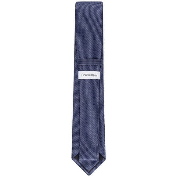 CALVIN KLEIN Men's Stitch Solid Textured Tie Purple OS B4HP - Picture 2 of 8